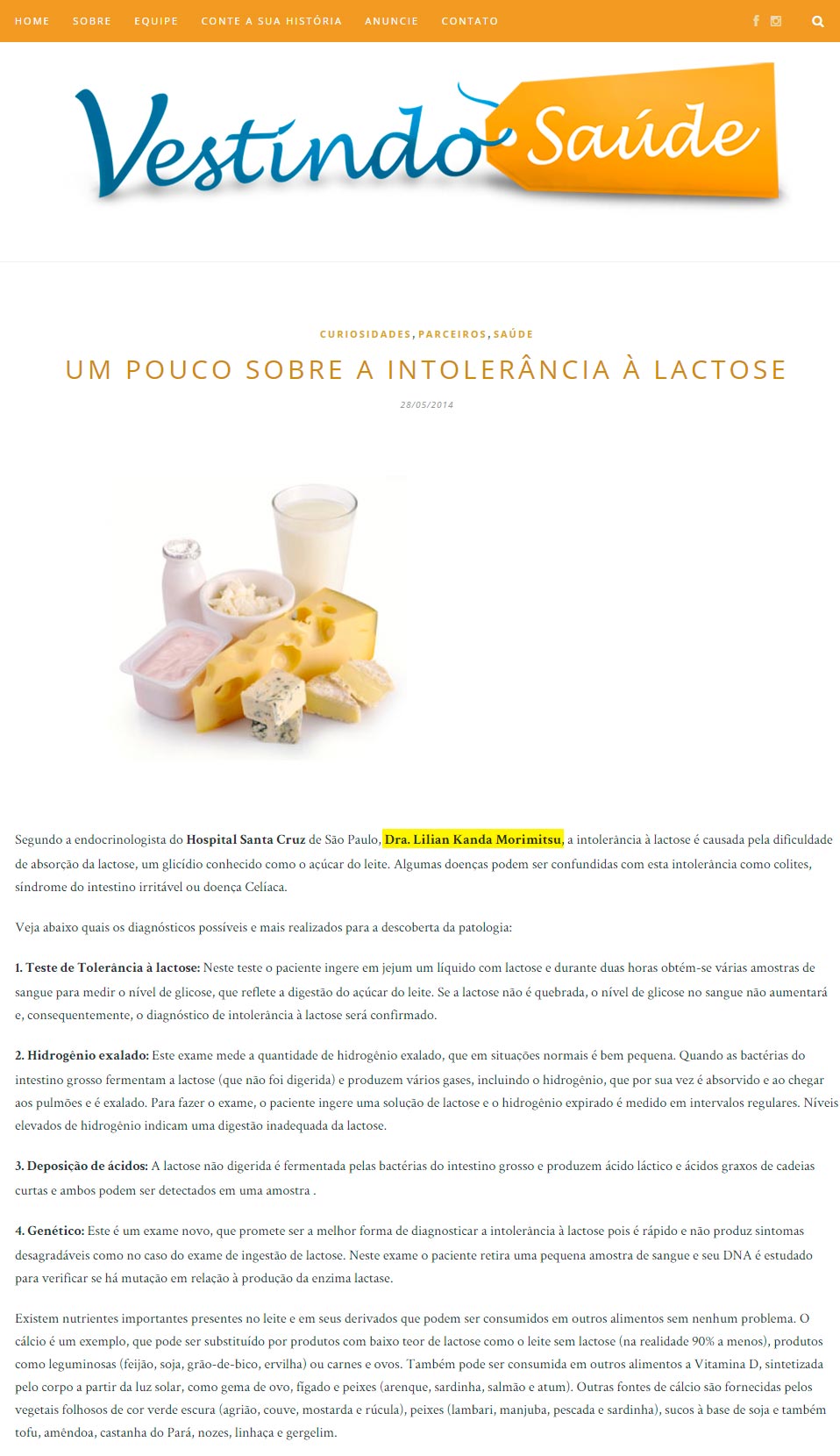 Como saber se tenho intolerância a lactose